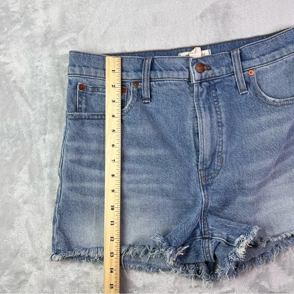 Madewell The Perfect Jean Shorts Size 31 Medium Wash Distressed Summer Casual Ba